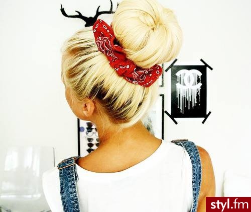 Blond Kok Proste Na co dzień Długie Fryzury