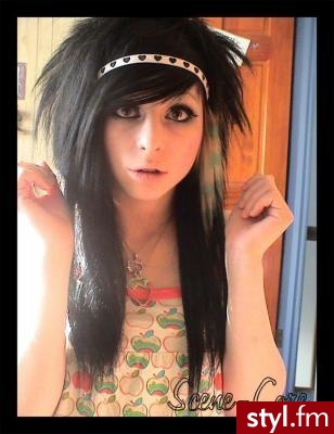 EMO Alternatywne Średnie Fryzury
