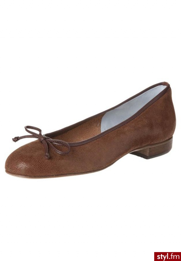 Gabriele DOLLY Baleriny brązowy - Balerinki Buty Moda