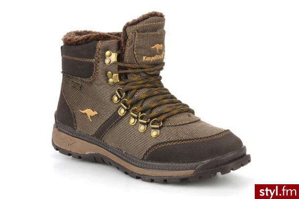 Kangaroos PÓŁBUTY I BOTKI PIRIN-MEDIUM BY KANGAROOS (Brązowy) - Botki Buty Moda