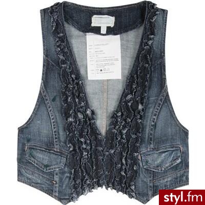 THE RUFFLE VEST - Current/Elliott - Polyvore. Pobrano ze strony: http://www.polyvore.com/ruffle_vest/thing?id=12325256 - Pozostałe Ciuchy Moda