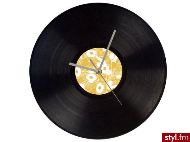 Pokój DJ-a. Zegar ścienny VINYL - Mój pokój Wnętrza