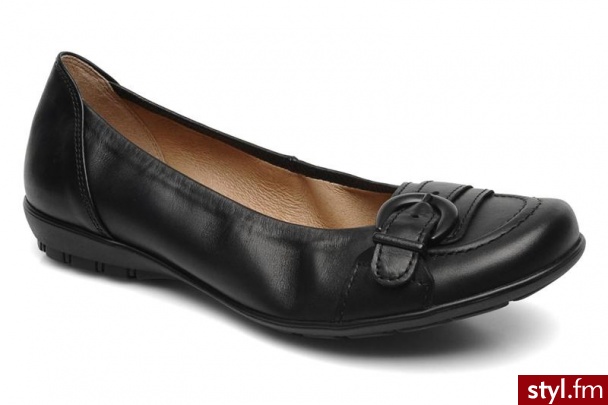 Gabor BALERINKI MELOU BY (Czarny) - Balerinki Buty Moda