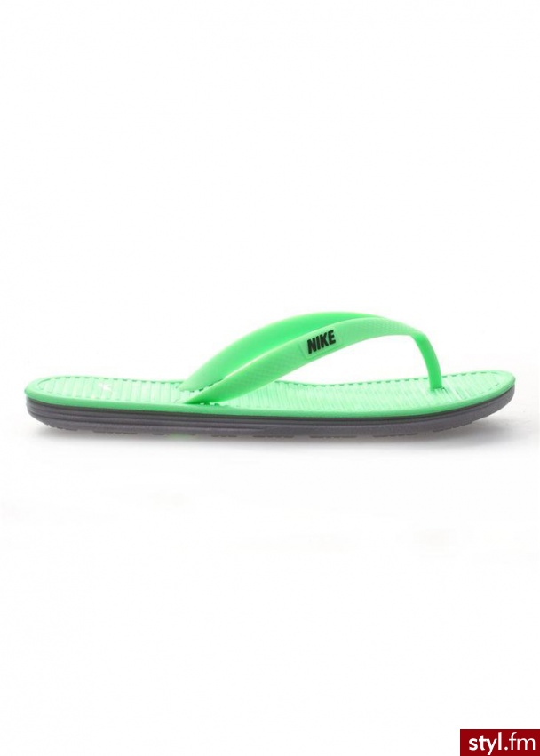 NIKE Japonki solarsoft thong II zielony - Klapki Buty Moda