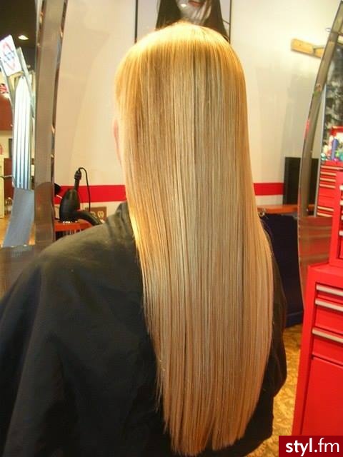 Blond Rozpuszczone Proste Na co dzień Długie Fryzury