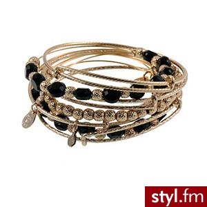 Alex and Ani Jet Luxe Expandable Wire Bangle Set - Max and C... - Polyvore. Pobrano ze strony: http://www.polyvore.com/alex_ani_jet_luxe_expandable/thing?id=10190394 - Pozostałe Dodatki Moda