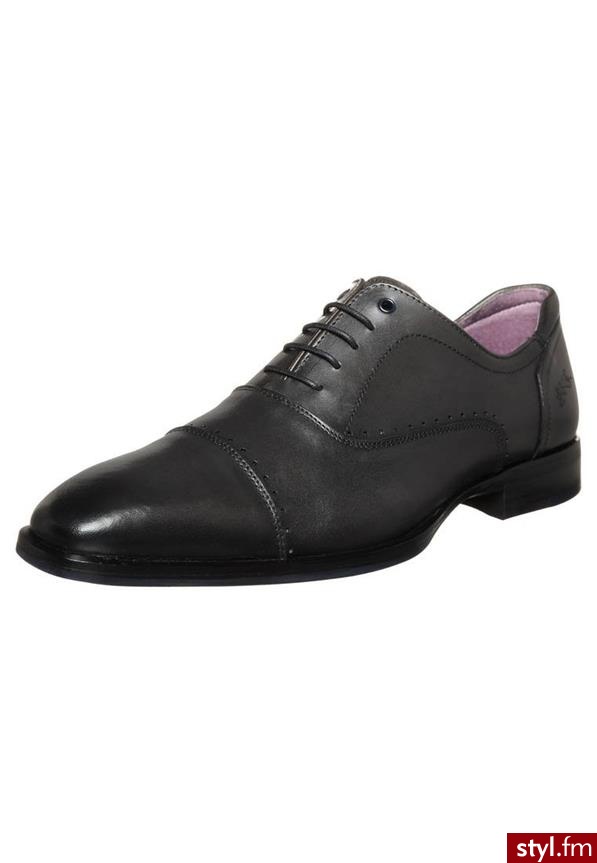 BKR TOSA Oksfordki czarny (B819) - Pozostałe Buty Moda