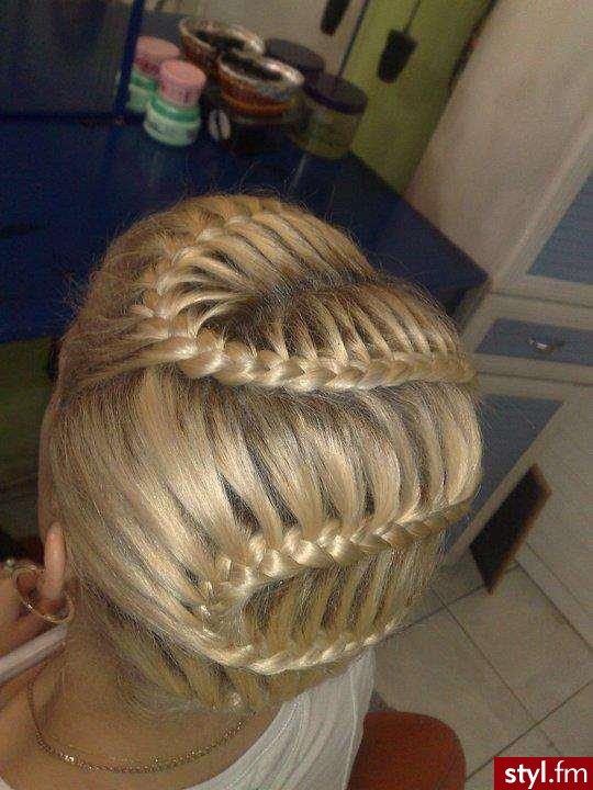 Blond Warkocze Proste Na co dzień Długie Fryzury