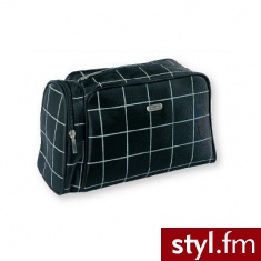 Top Choice Kosmetyczki i Kuferki Kosmetyczka męska CHECKER z kieszeniš czarna 91650 - Kosmetyki