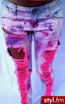 Jeansy Spodnie Moda