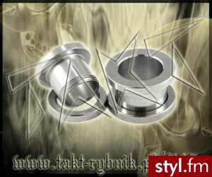 Kolczyk piercing TUNEL silver STAL 10-14 mm 3F30-97139 - Modyfikacje ciała