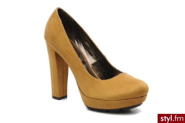 Mustang shoes CZÓŁENKA RIME BY (Żółty) - Czółenka Buty Moda