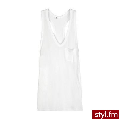 T by Alexander Wang Racer-back jersey tank - Polyvore. Pobrano ze strony: http://www.polyvore.com/alexander_wang_racer-back_jersey_tank/thing?id=10645327 - Pozostałe Ciuchy Moda