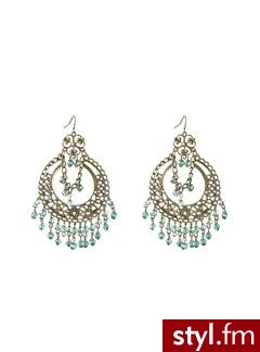 Bold dangly earrings - Khaki - Promod. Pobrano ze strony: http://www.promod.co.uk/jewellery/earrings/bold-dangly-earrings-khaki-R1290426033.html - Pozostałe Dodatki Moda