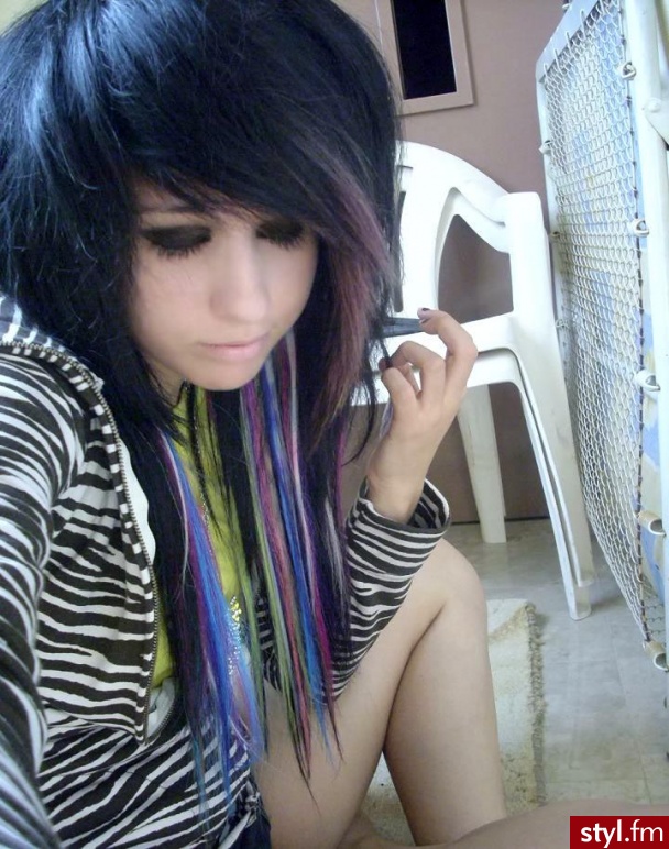 EMO Alternatywne Średnie Fryzury