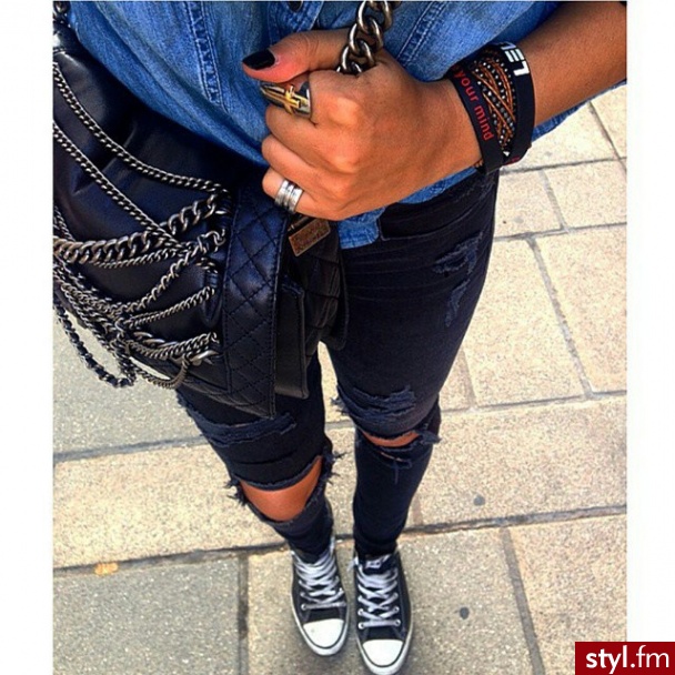 Jeansy Spodnie Moda