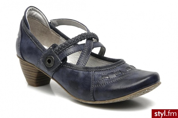 Mustang shoes Balerinki G2 Toile W by (Niebieski) - Balerinki Buty Moda