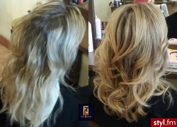 Olaplex salon FOR HAIR Warszawa http://forhairsobieski.pl/ - Blond Rozpuszczone Kręcone Na co dzień Długie Fryzury