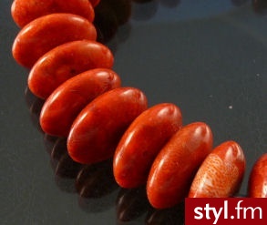 Koral Prasowany Oponki 6/16mm - Korale Biżuteria Moda
