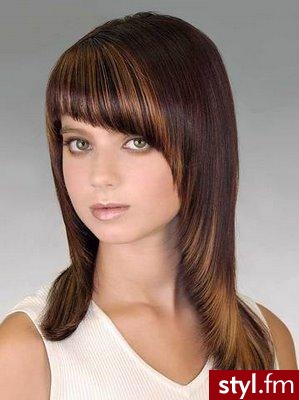 Średnie Fryzury