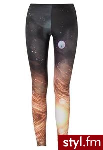 BamBam FIRE & RAIN Legginsy kolorowy BBWLEG-003 - Leginsy Spodnie Moda