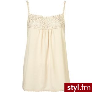 Cream Cornelli Trim Strappy Vest - TopShop - Polyvore. Pobrano ze strony: http://www.polyvore.com/cream_cornelli_trim_strappy_vest/thing?id=32418206 - Misz-masz