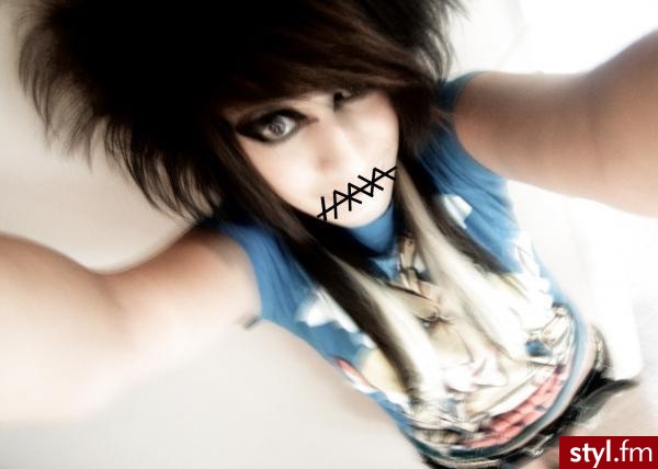 EMO Alternatywne Średnie Fryzury