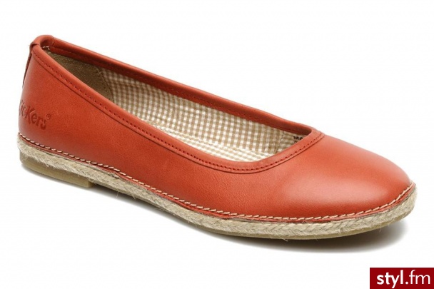 Kickers Balerinki BIRD by (Czerwony) - Balerinki Buty Moda