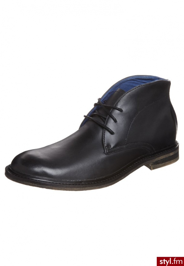 Skechers WELLINGTON Botki sznurowane czarny - Botki Buty Moda