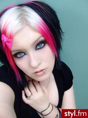 EMO Alternatywne Średnie Fryzury