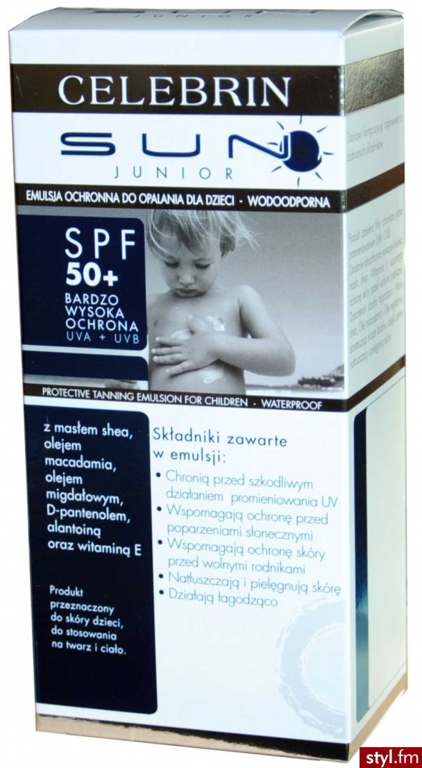 Celebrin Sun Junior Emulsja Do Opalania Ochronna Dla Dzieci Spf50+ Opalanie 150Ml - Emu Buty Moda
