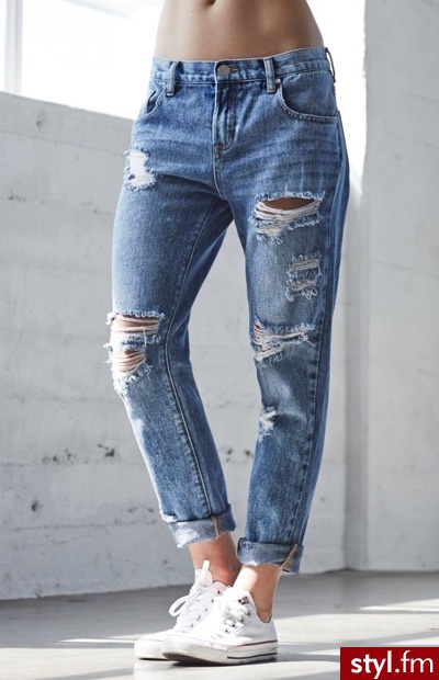 Jeansy Spodnie Moda