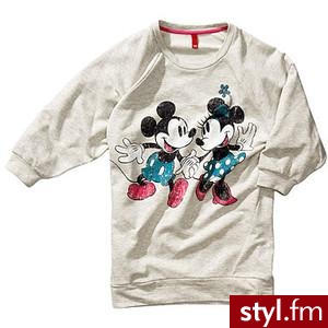 Zabawna bluza z motywem myszki Miki,H&M. - Pozostałe Ciuchy Moda