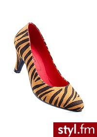 Bonprix Czółenka w tygrysie cętki 966243_22185 - Czółenka Buty Moda