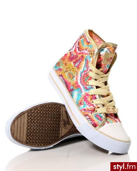 apple bottoms kayla sequins hi top - Pozostałe Buty Moda