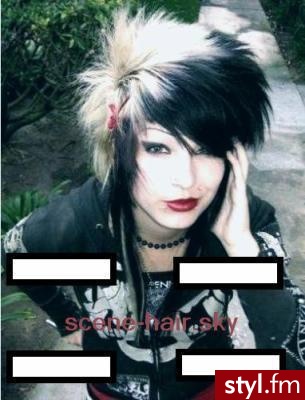 EMO Alternatywne Średnie Fryzury