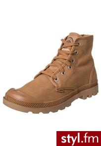 Palladium PAMPA Botki sznurowane brązowy - Botki Buty Moda