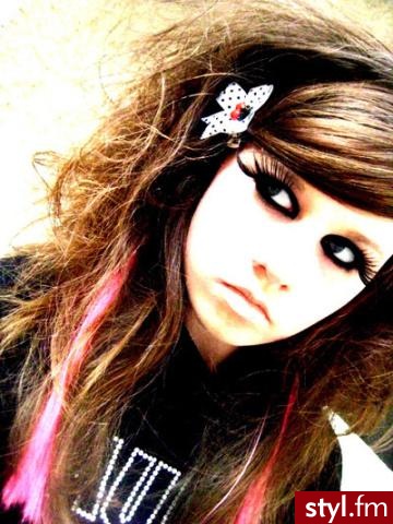 EMO Alternatywne Średnie Fryzury