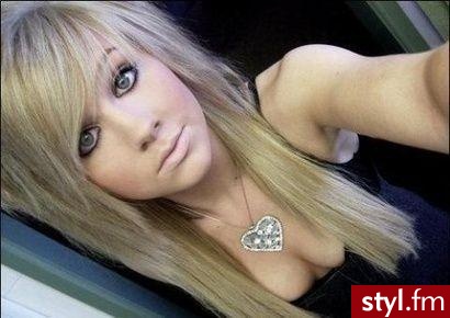 Blond EMO Alternatywne Długie Fryzury