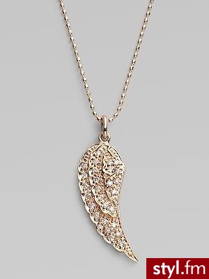 Anielskie skrzydełko wykonane ze złota. Cena: $775 - Pozostałe Dodatki Moda