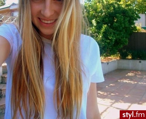 Blond Rozpuszczone Proste Na co dzień Długie Fryzury