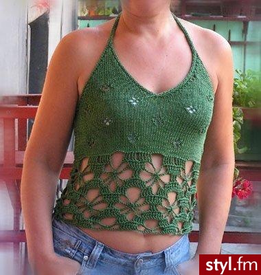 top-bolerko wiązana/e na szyi. - Pozostałe Ciuchy Moda