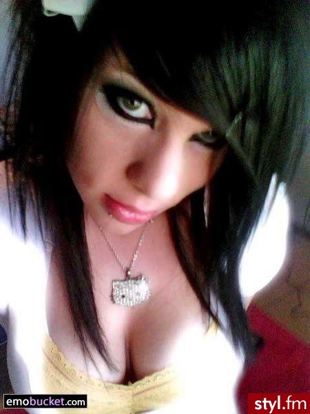 EMO Alternatywne Średnie Fryzury