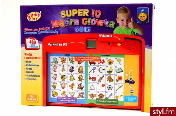 Smily Play Mądra Główka Super IQ 5-8 Lat Czerwony 80788/5775 - Dziecko