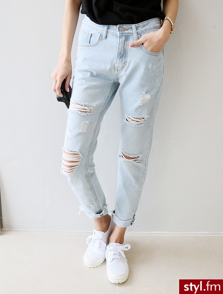 Jeansy Spodnie Moda