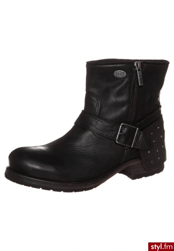 IKKS HARMIONE Kowbojki i Buty motocyklowe czarny I01012 - Pozostałe Buty Moda