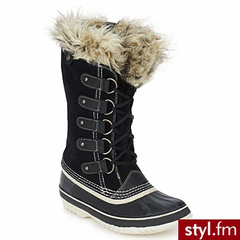 Sorel BUTY JOAN OF ARCTIC Black - Kozaki Buty Moda