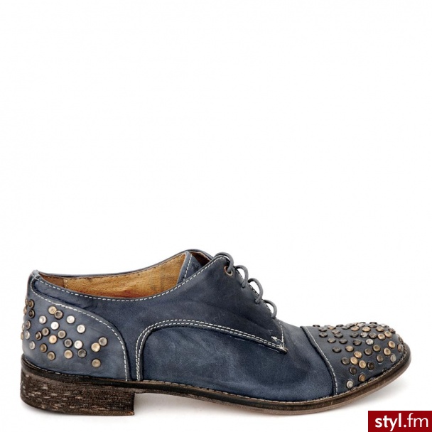 Venezia PÓŁBUTY SZNUROWANE 504B VIN DENI - Półbuty Buty Moda