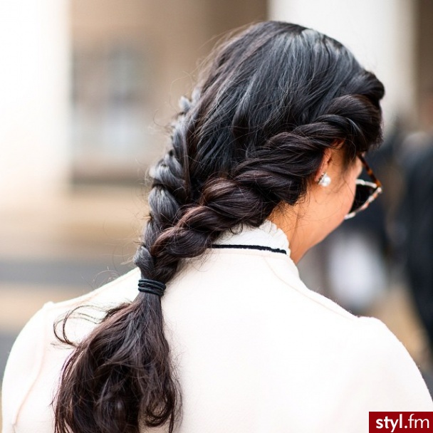 Brązowe Upięcie Proste Na co dzień Długie Fryzury