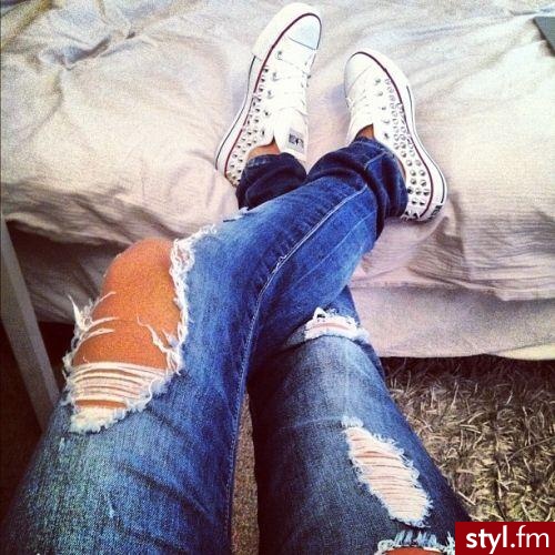 Jeansy Spodnie Moda
